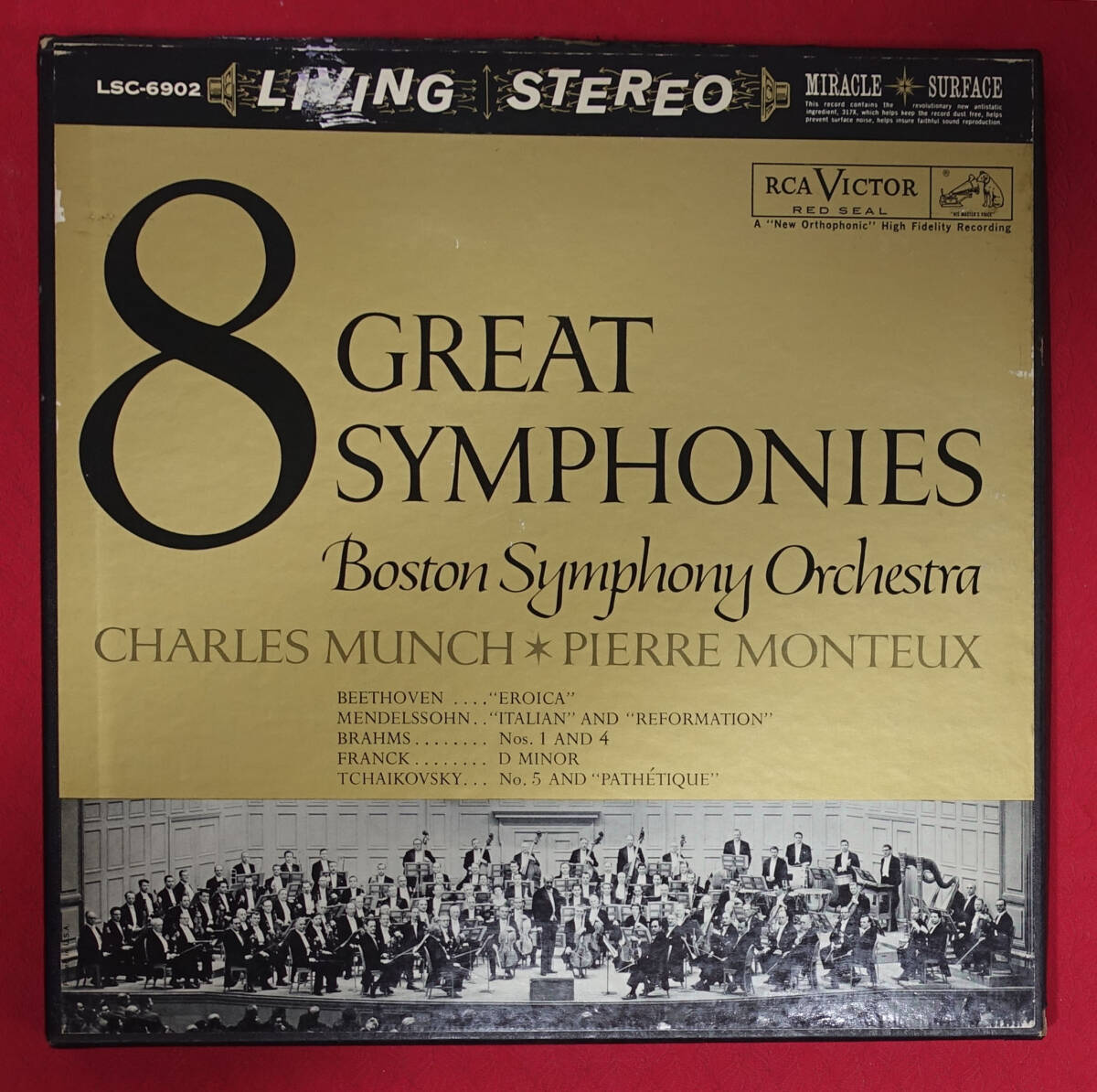米RCA LSC-6902 完成セット 8Great Symphonies シャルル・ミュンシュ