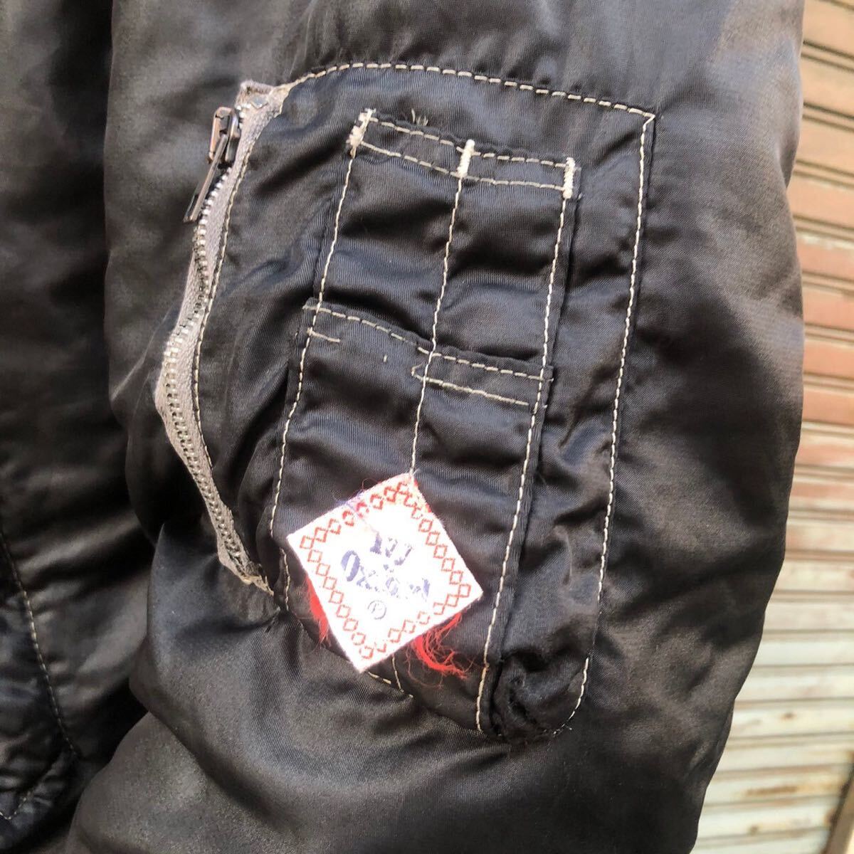 イタリア製 70s Ivy oxford co フライトジャケット 黒 イタリア製 70s Ivy oxford co フライトジャケット 黒