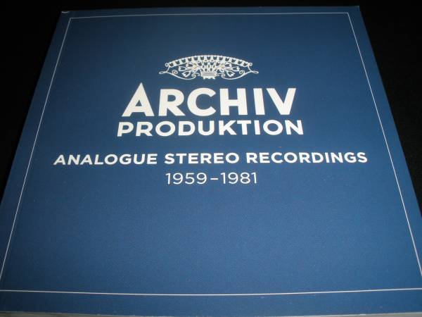アルヒーフ?ボックス ブックレット Vol.2 Archiv Produktion BOX 美品