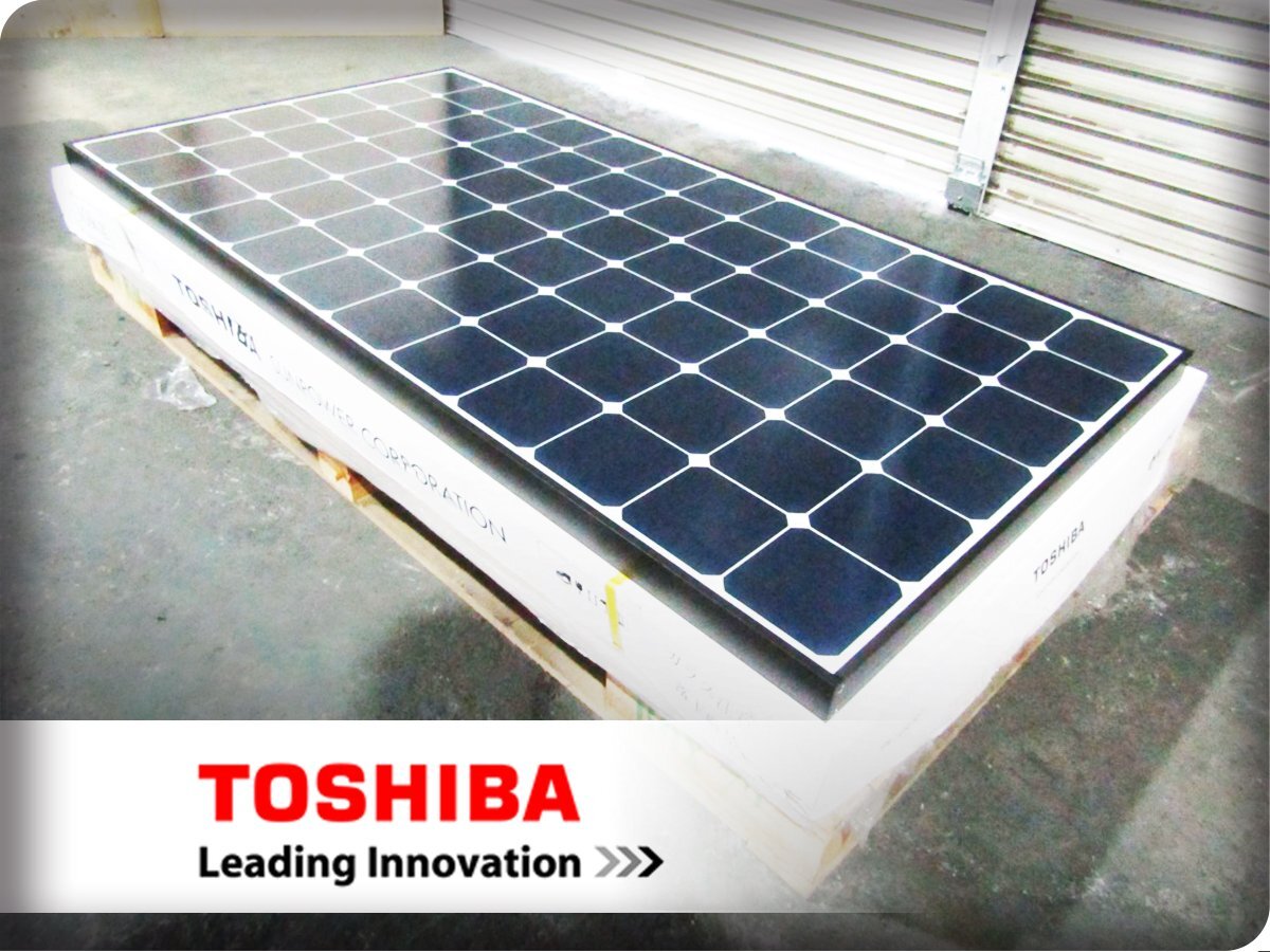 新品/未使用品/TOSHIBA/240W/バックコンタクト方式/Sシリーズ/ソーラーパネル/太陽電池モジュール/3枚/SPR-240NE-WHT-J/56万/khhn3087k