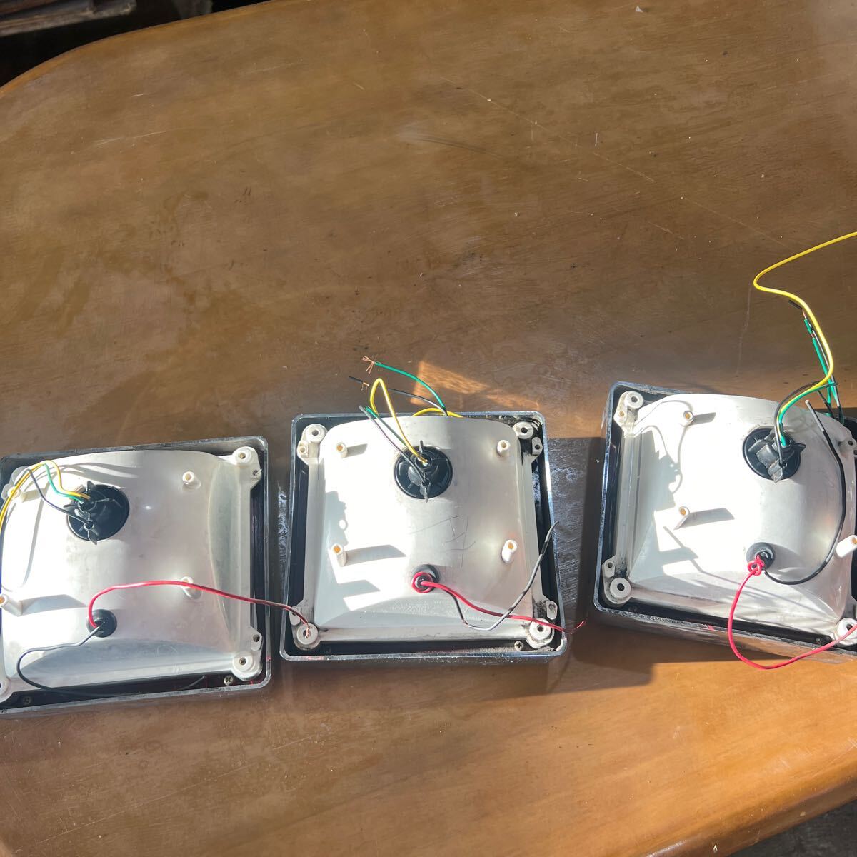 カミオン テールランプ デコトラ 旧車 トラック ダンプ24v カミオンテール 単体3個 当時物 角テール