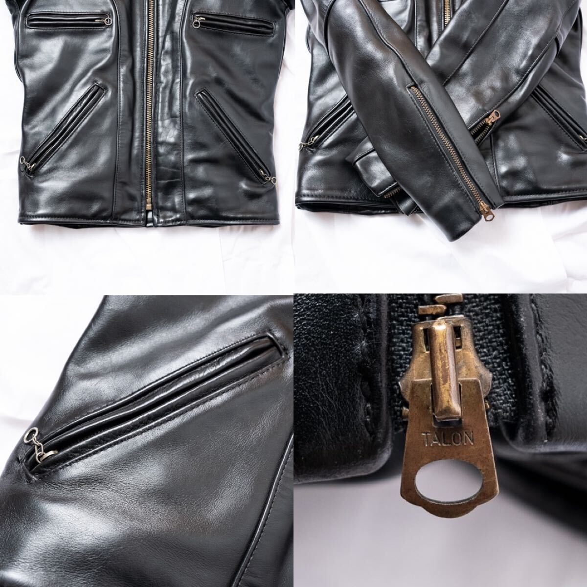 美品 VANSON バンソン F シングルライダース 牛革 34 ライナー 美品 VANSON バンソン F シングルライダース 牛革 34 ライナー