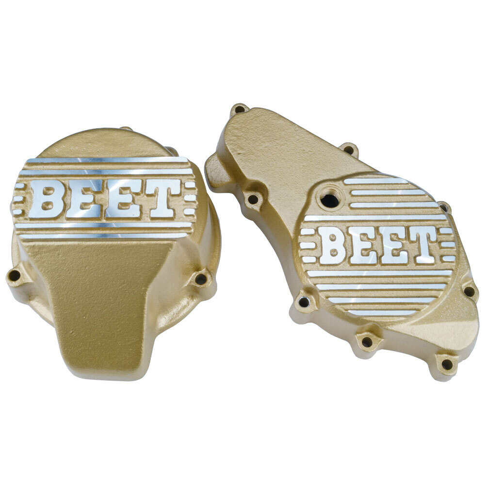BEET ビート CBX400F CBR400F スターターカバー ジェネレーターカバー 左右セット ゴールド 0401-H02-10 0402-H02-10