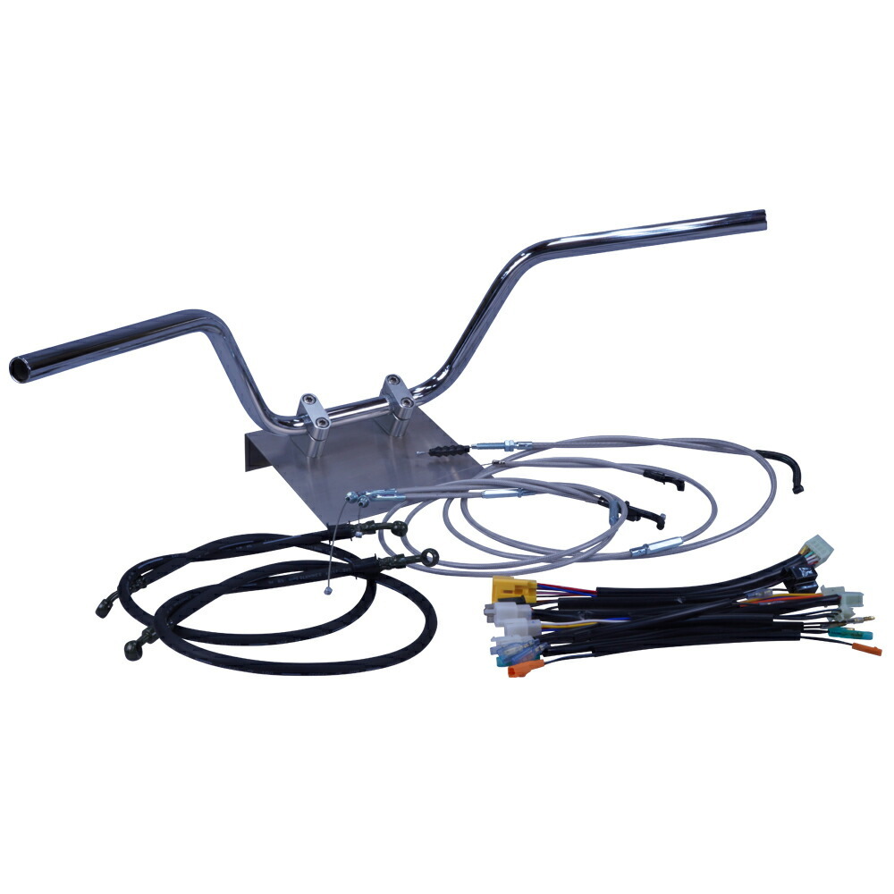 GSX250E 刀（ザリ/ゴキ） アップハンドル セット アップハン ワイヤー クルージングバー ハンドル HIGH GJ51 バーテックス