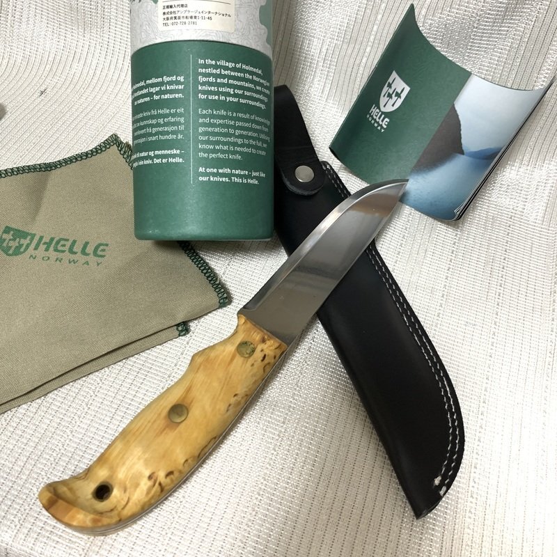 デッドストック級 HELLE ヘレ ナイフ ディディガルガル 14028N 1610 フルタング DIDI GALGALU シースナイフ IW410AK02HLE60