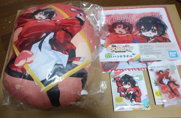 一番くじ カラフルピーチ Powerful Art ゆあんくん D賞M賞N賞O賞4点セット クッション アクリルペンスタンド ラバーチャーム からぴち