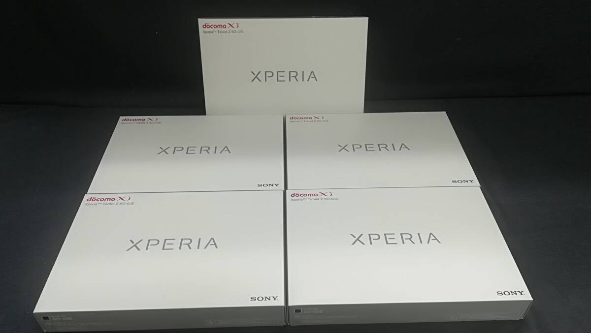 【未使用♪5台セット】SONY docomo Xperia Tablet Zシリーズ SO-03E RAM/2GB ROM/32GB 10.1インチ Android タブレット