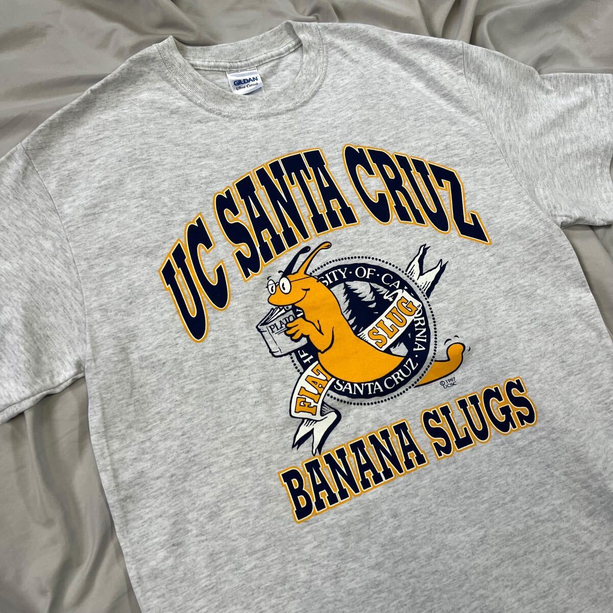 パルプフィクション UC SANTA CRUZ BANANA SLUG Tシャツ バナナスラッグ 映画 Pulp Fiction コピーライト ヴィンテージ ビンテージ 00s