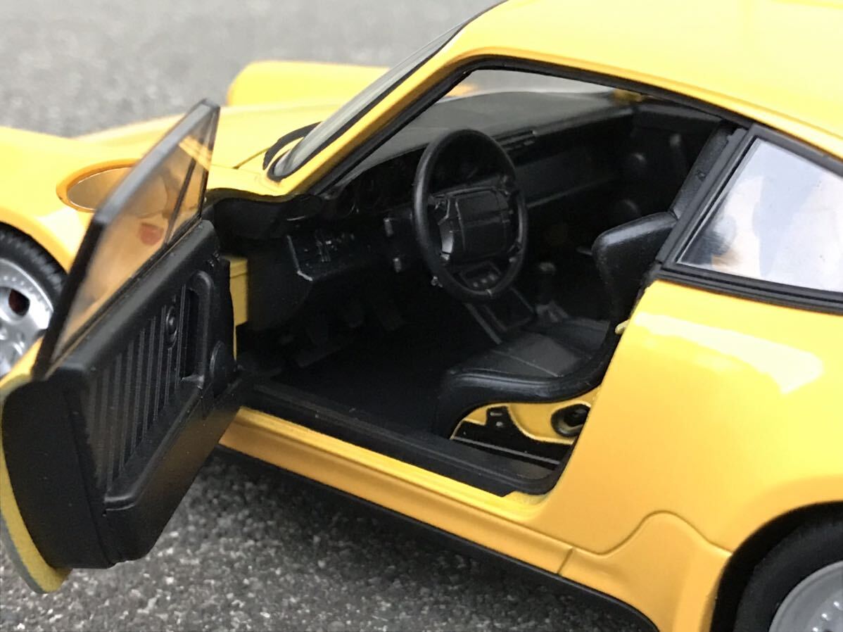 送料無料 1/18 ポルシェ 964 ターボ イエロー ミニカー WELLY 送料無料 1/18 ポルシェ 964 ターボ イエロー ミニカー WELLY