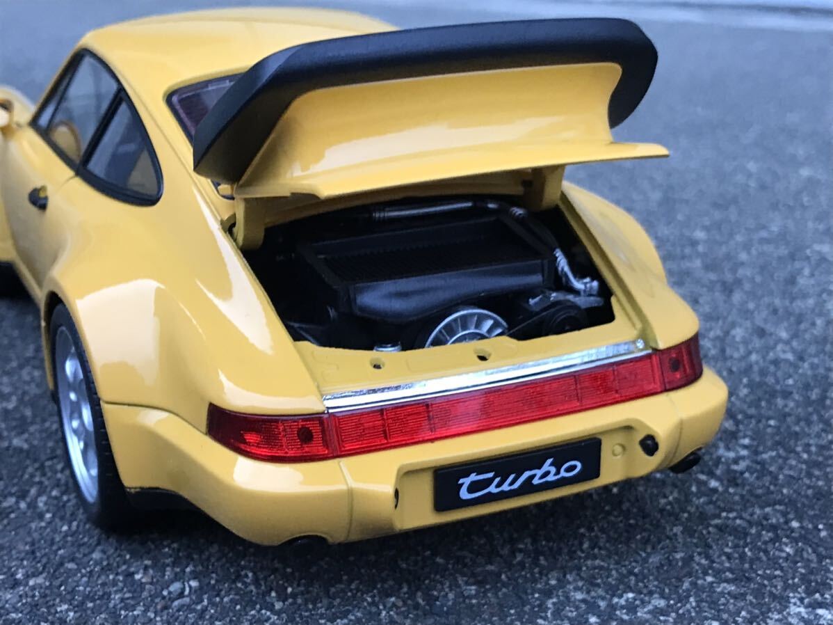 送料無料 1/18 ポルシェ 964 ターボ イエロー ミニカー WELLY 送料無料 1/18 ポルシェ 964 ターボ イエロー ミニカー WELLY