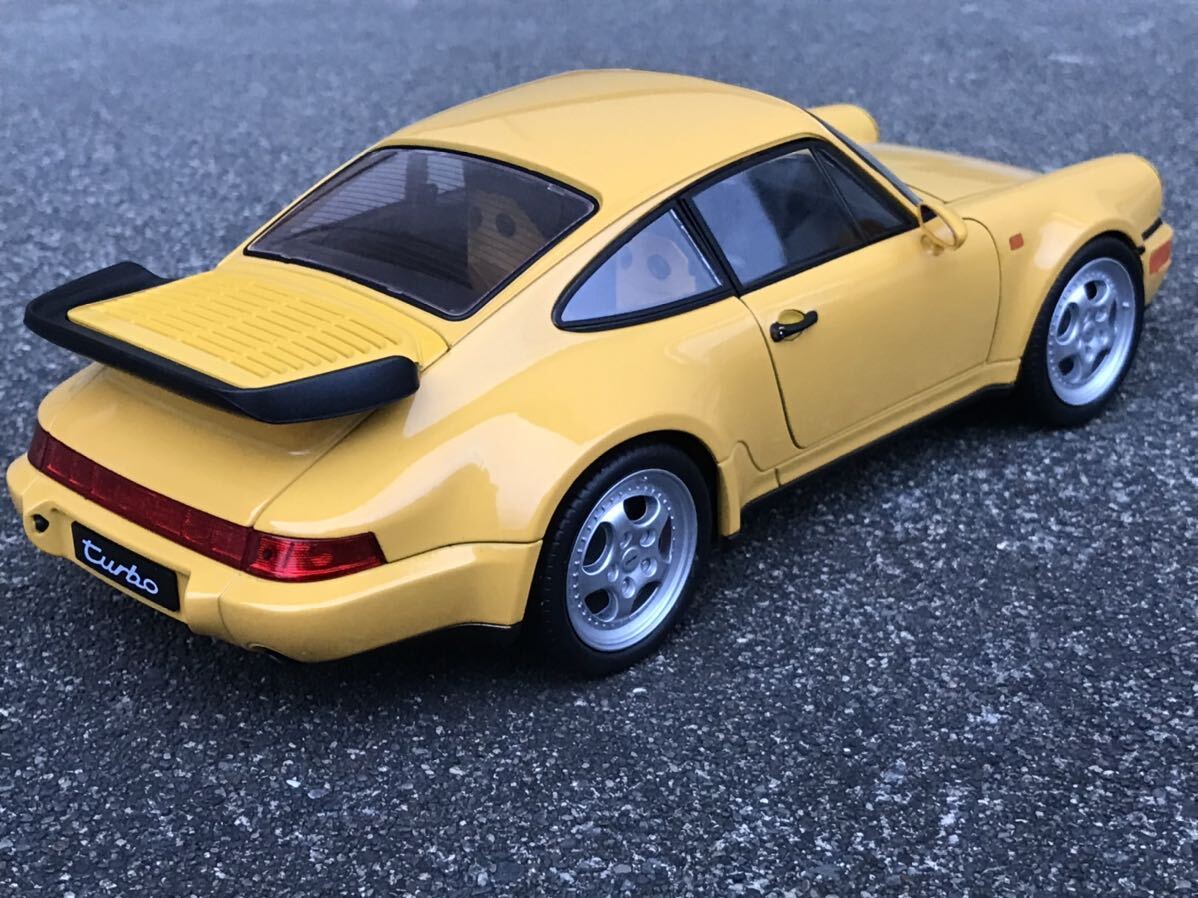 送料無料 1/18 ポルシェ 964 ターボ イエロー ミニカー WELLY 送料無料 1/18 ポルシェ 964 ターボ イエロー ミニカー WELLY