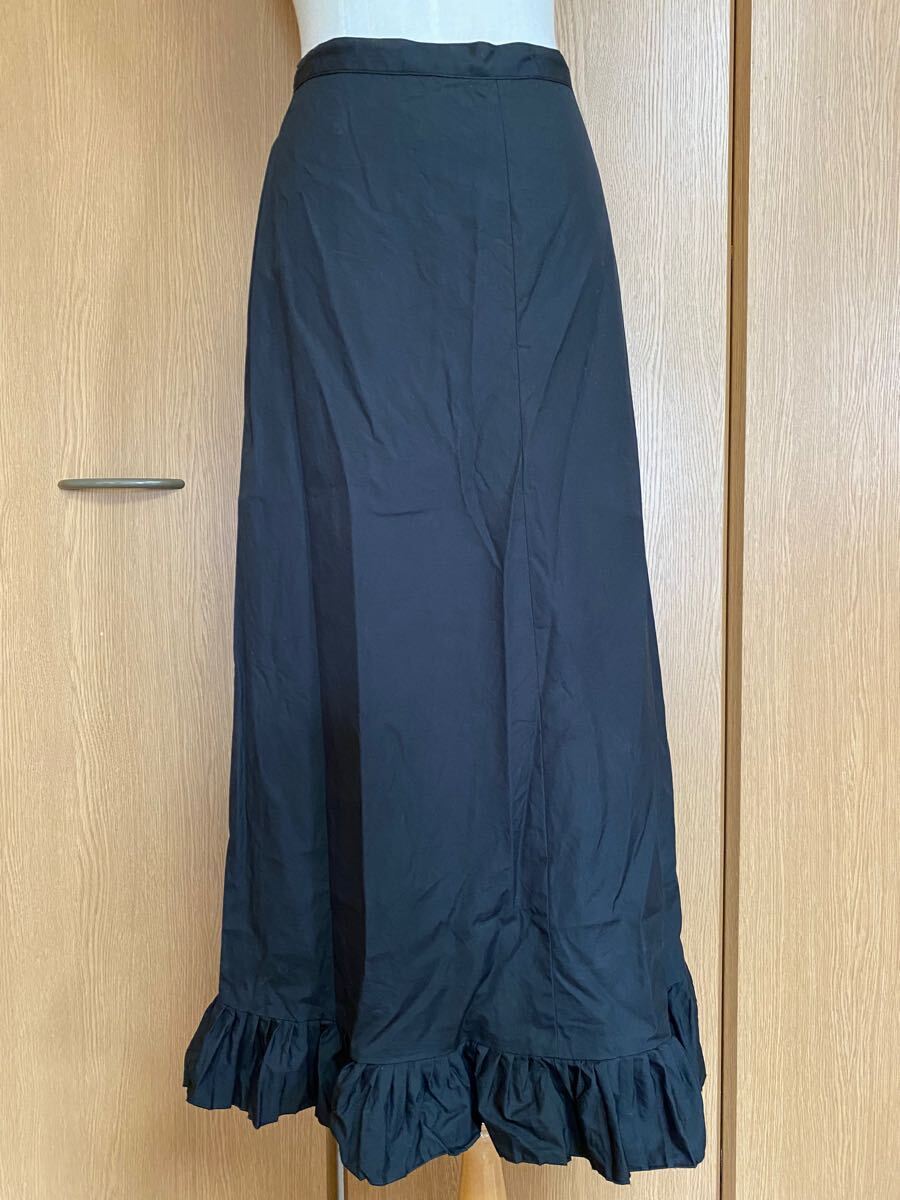 ◇日本制 アニエスベー agnes b. フリルスカート 黒◇