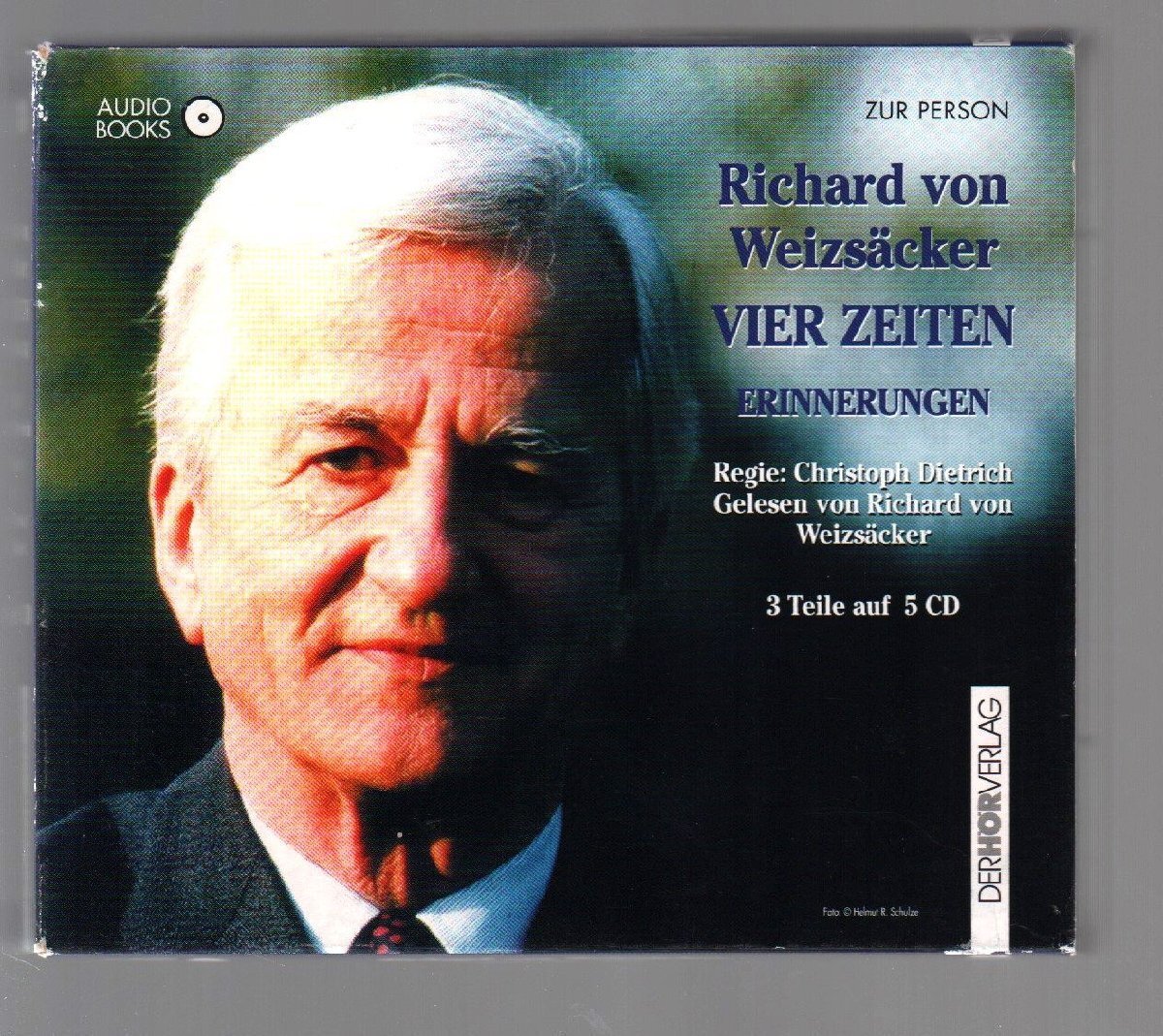 ■Richard von Weizsacker(リヒャルト・フォン・ヴァイツゼッカー)■「VIER ZEITEN:ERINNERUNGEN」■AUDIO BOOKS■朗読■5CD■輸入盤■