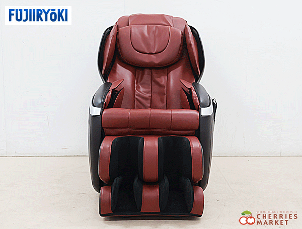 ◆展示品◆ FUJIIRYOKI フジ医療器 サイバーリラックス マッサージチェア レッド×ブラウン AS-770