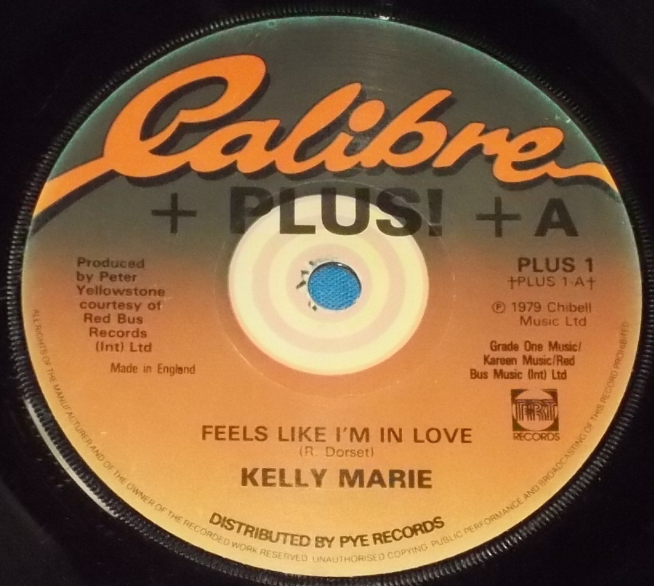 ☆7inch EP★UK盤●KELLY MARIE/ケリー?マリー「Feels Like I'm In Love/フィールズ?ライク?アイム?イン?ラヴ」80s名曲!●