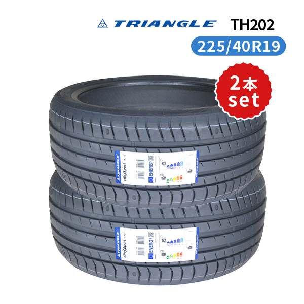 2本セット 225/40R19 2024年製造 新品サマータイヤ TRIANGLE EffeX Sport TH202 送料無料 トライアングル 225/40/19