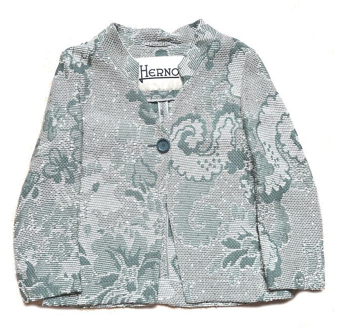 値下★HERNO ヘルノ★イタリア製・刺繍ツイード・シルバー・スパンコール付・ジャケット・42/Lサイズ★美品_画像5