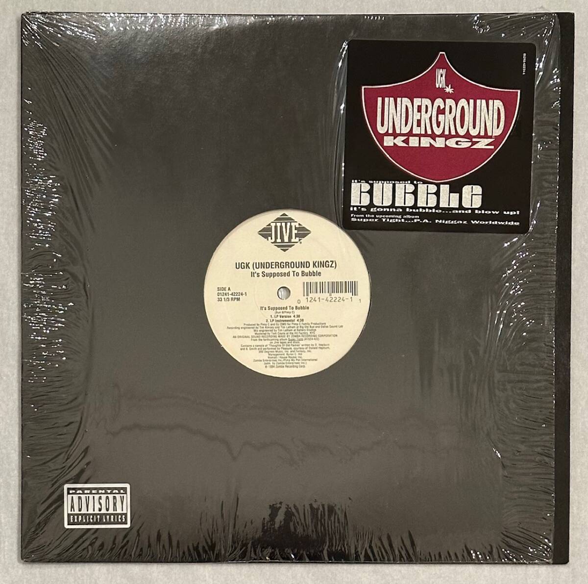 ■1994年 オリジナル US盤 UGK (Underground Kingz) - It’s Supposed To Bubble 12”EP 01241-42224-1 Jive