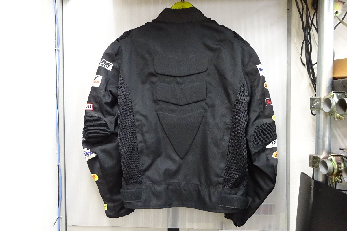 メーカー不明　春秋ジャケット　ブラック　プリント多數(shù)　サイズXL