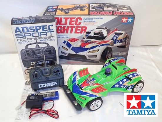 1054[M]箱付◆TAMIYA タミヤ◆1/10/VOLTEC FIGHTER/ボルテックファイター/アドベックスポーツ/コントローラー/電動RC 4WDレーサー/2点