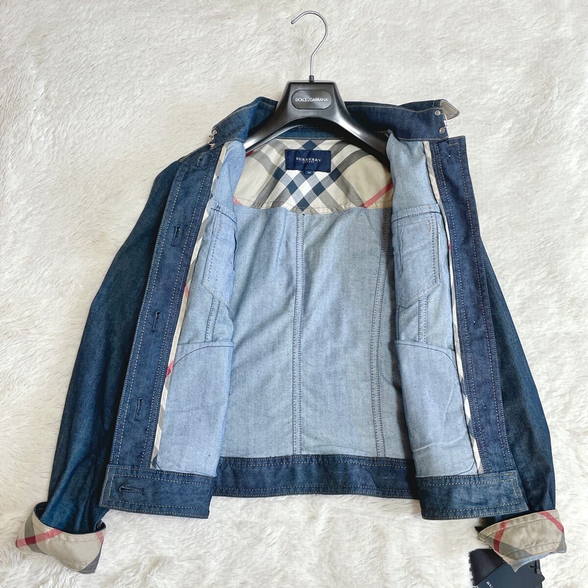 極美品 大きいサイズ BURBERRY タグ付き Gジャン デニム 極美品 大きいサイズ BURBERRY タグ付き Gジャン デニム
