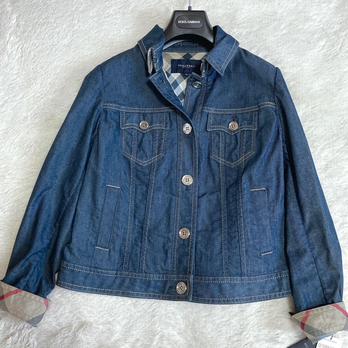 極美品 大きいサイズ BURBERRY タグ付き Gジャン デニム 極美品 大きいサイズ BURBERRY タグ付き Gジャン デニム