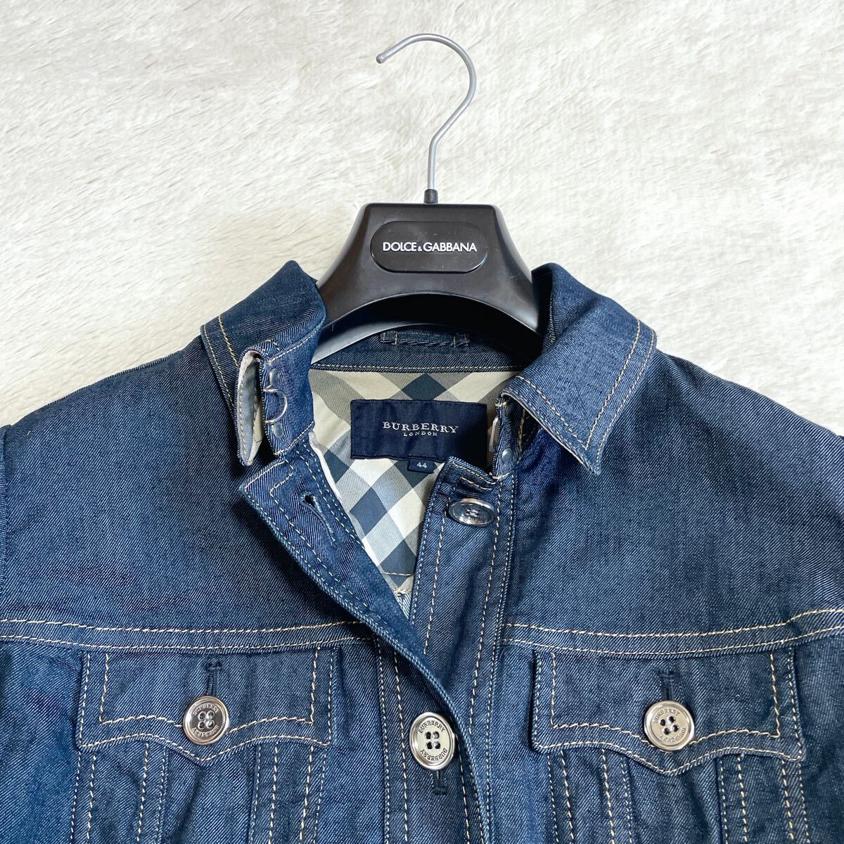 極美品 大きいサイズ BURBERRY タグ付き Gジャン デニム 極美品 大きいサイズ BURBERRY タグ付き Gジャン デニム