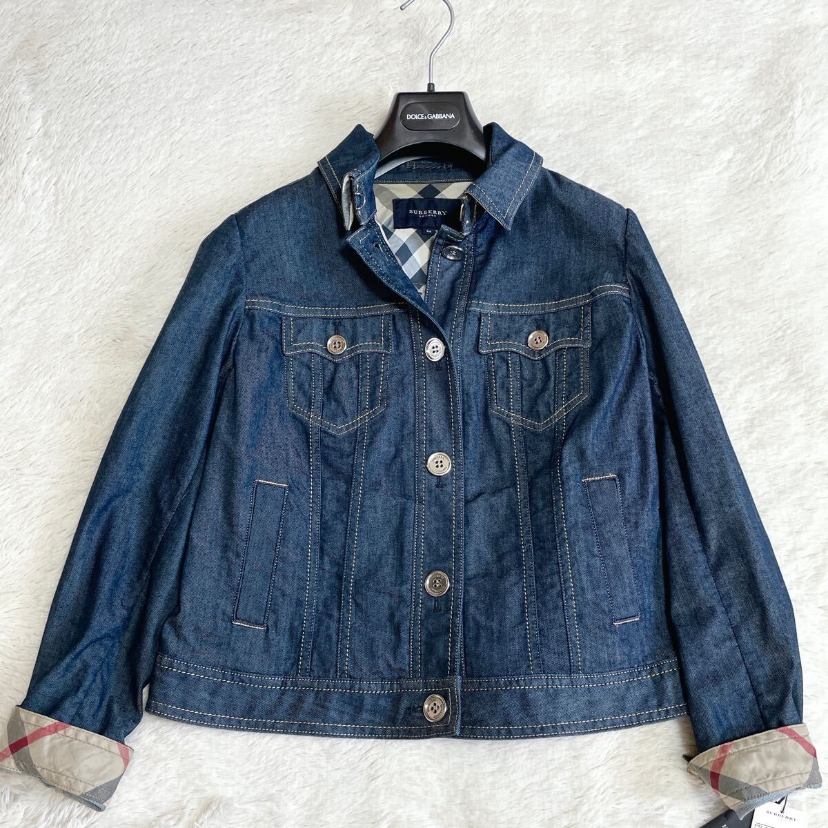 極美品 大きいサイズ BURBERRY タグ付き Gジャン デニム 極美品 大きいサイズ BURBERRY タグ付き Gジャン デニム