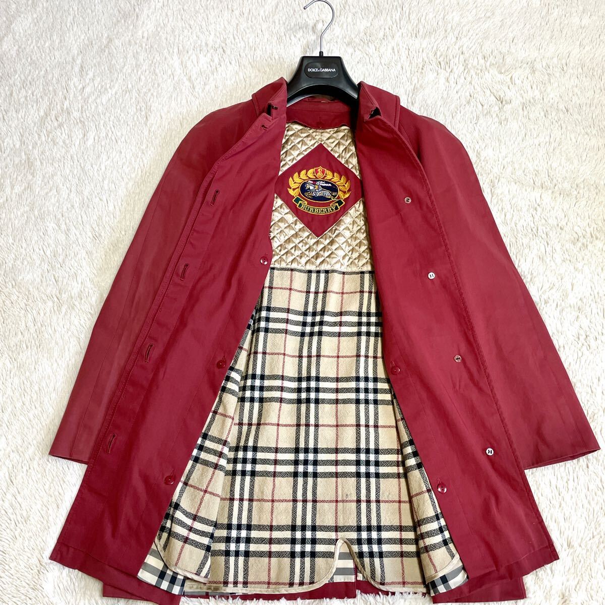 希少 BURBERRY 羊毛 ライナー付き ノバチェック トレンチコート 希少 BURBERRY 羊毛 ライナー付き ノバチェック トレンチコート