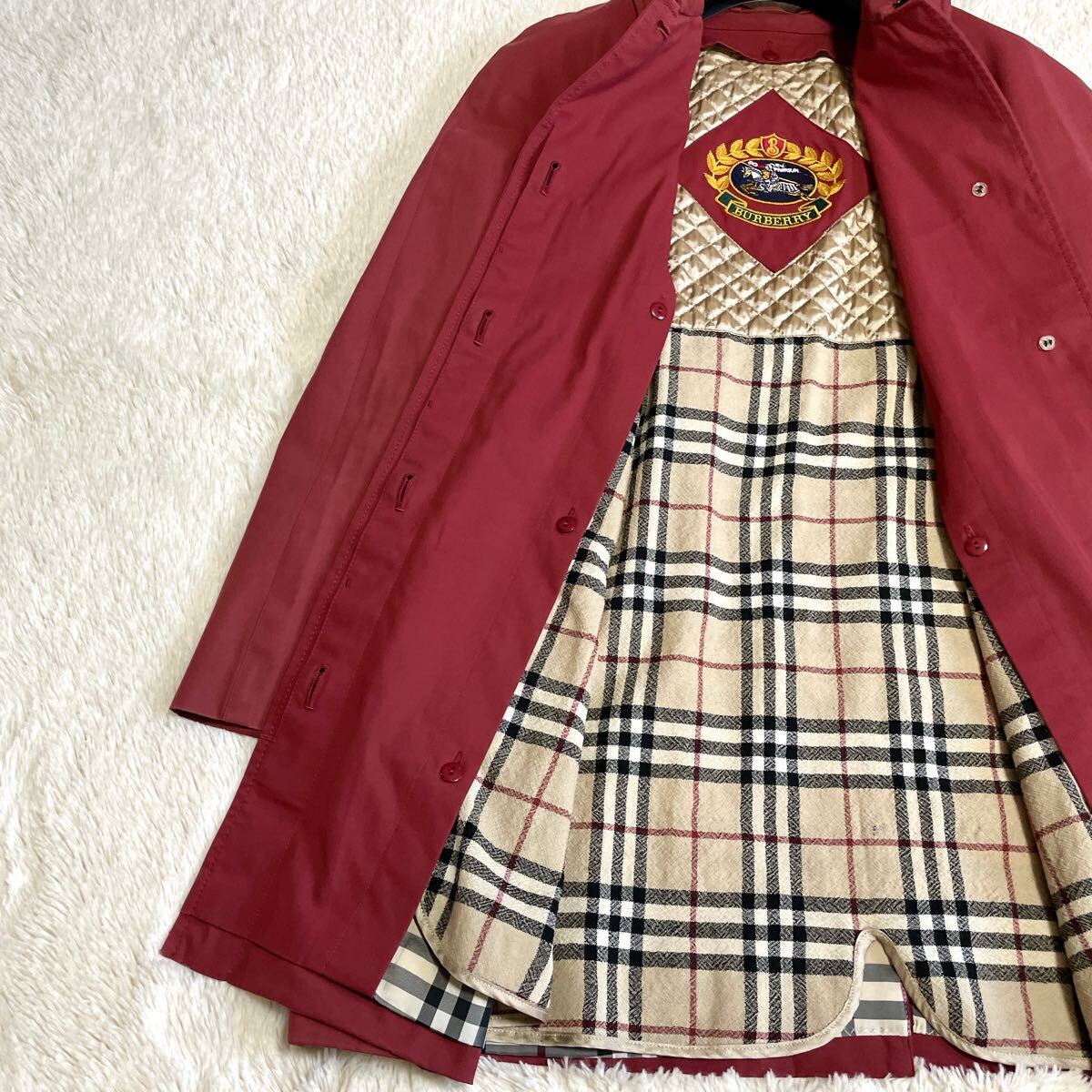 希少 BURBERRY 羊毛 ライナー付き ノバチェック トレンチコート 希少 BURBERRY 羊毛 ライナー付き ノバチェック トレンチコート