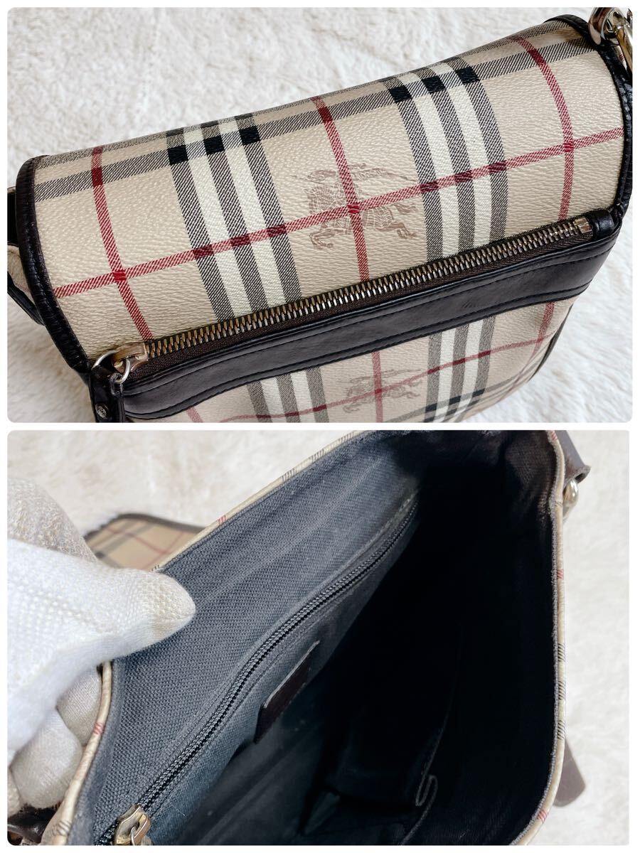 美品】バーバリー ショルダーバッグ ノバチェック シャドー 美品】バーバリー ショルダーバッグ ノバチェック シャドー