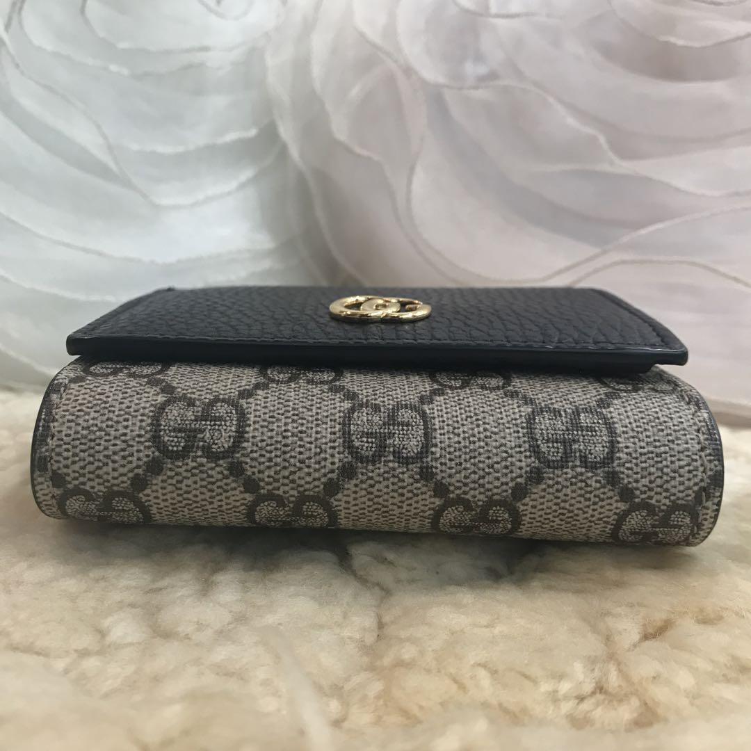 美品 GUCCI ダブルG バイカラー ミディアムウォレット 二つ折り 美品 GUCCI ダブルG バイカラー ミディアムウォレット 二つ折り