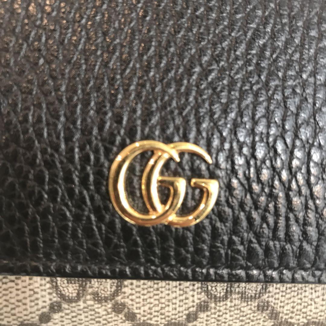 美品 GUCCI ダブルG バイカラー ミディアムウォレット 二つ折り 美品 GUCCI ダブルG バイカラー ミディアムウォレット 二つ折り