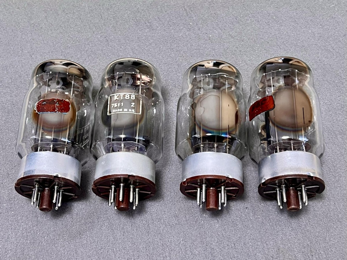 真空管 KT88 GEC 4本 セット Yahoo!オークション - KT88 GEC 真空管 4本