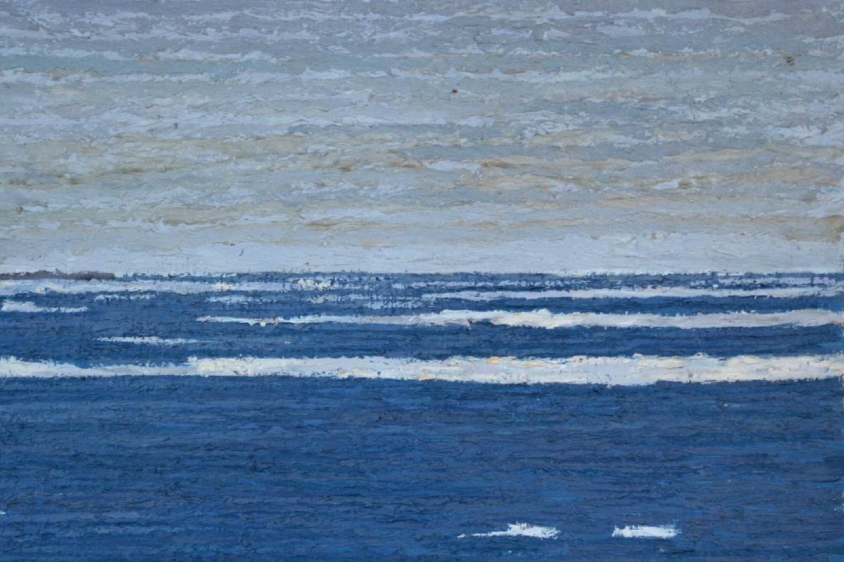 渡辺正敏 「オホーツクの流氷」 油絵・油彩画 絵画 - 北海道画廊