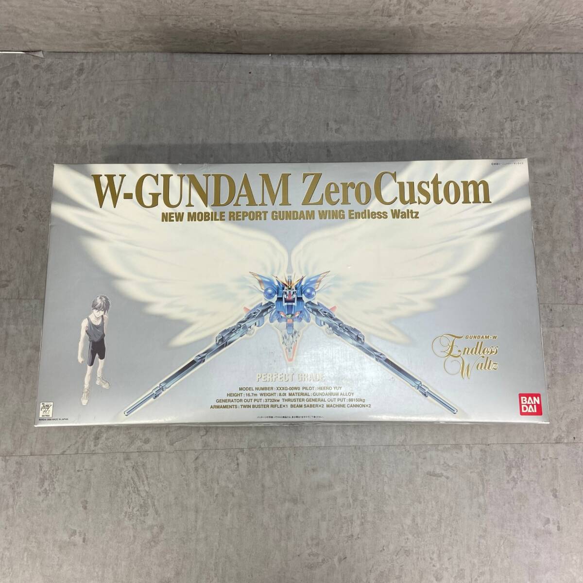BANDAI　バンダイ　XXXG-00W0 ウイングガンダムゼロカスタム　エンドレスワルツ　ガンダム　プラモデル　PG　パーフェクトグレード　1/60
