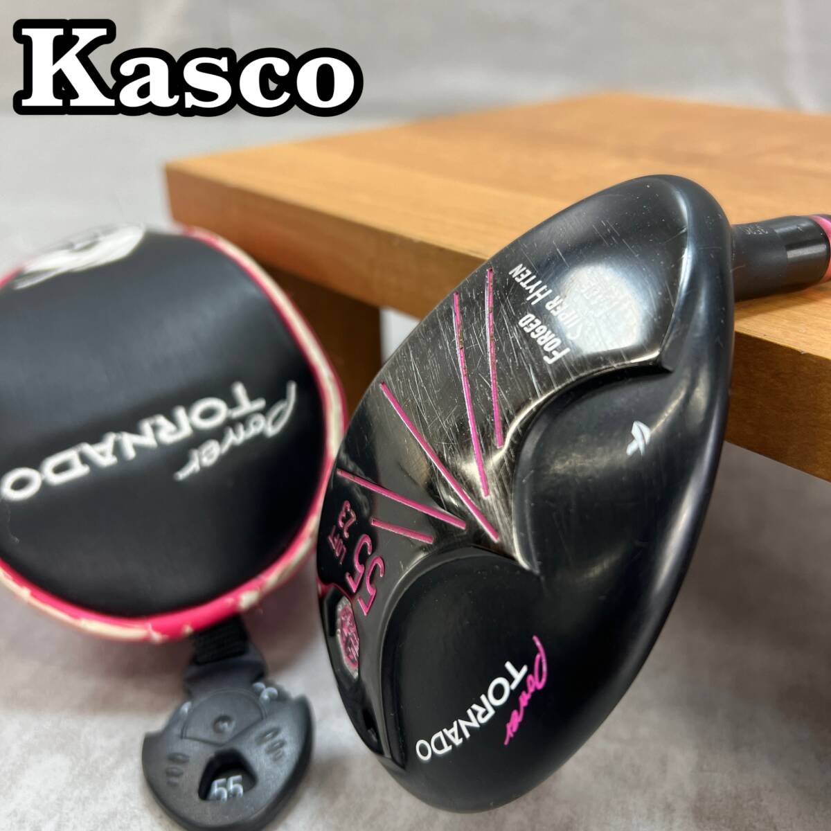 Kasco　キャスコ　POWER　TORNADO　パワートルネード　レディースゴルフUT　55　カーボン　L　23°　右利き用　ユーティリティー