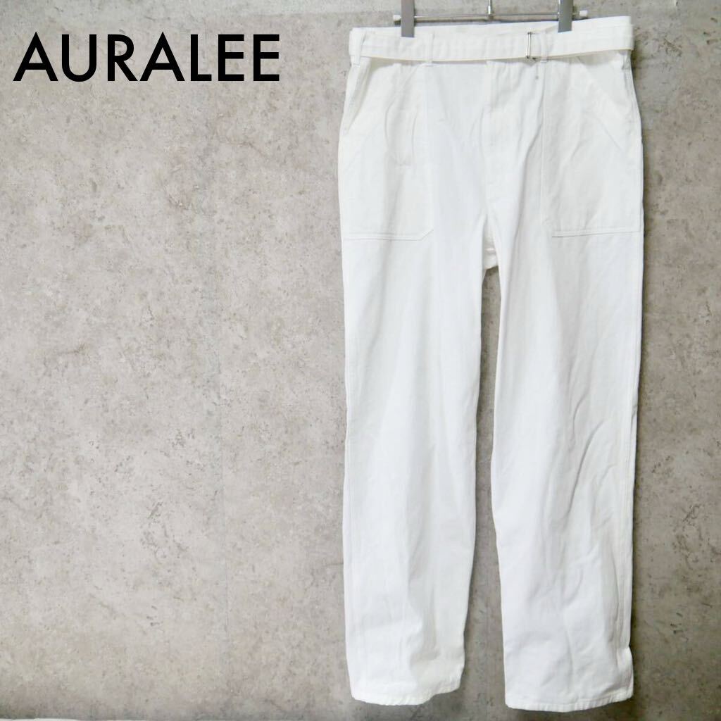 AURALEE オーラリー ベルテッドワイドパンツ HARD TWIST FINX HEAVY CHINO BELTED PANTS A22SP01OC 2022年モデル