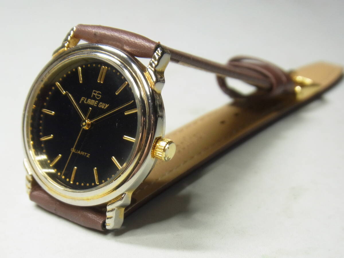 2410　黒文字盤　クォーツ　ドレスウォッチ　PC21S　電池交換済_画像2