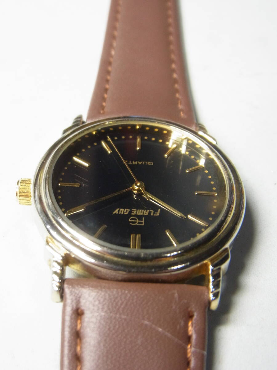 2410　黒文字盤　クォーツ　ドレスウォッチ　PC21S　電池交換済_画像7