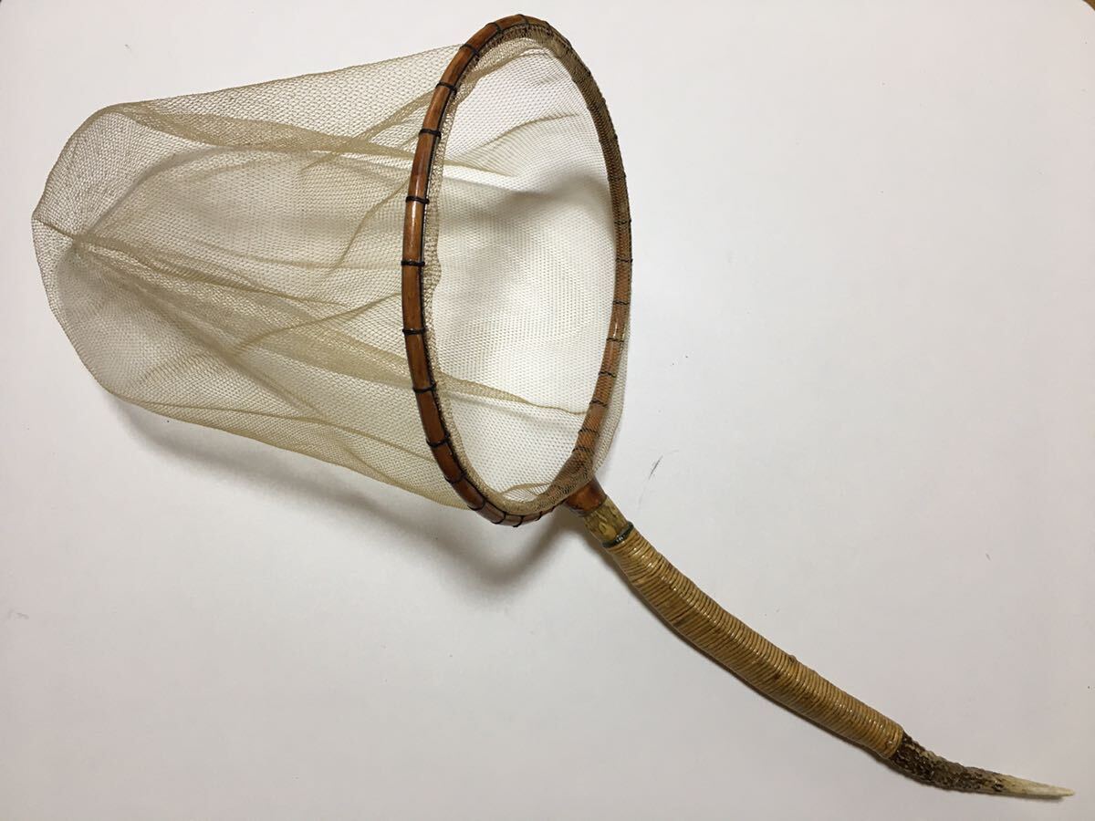 鮎タモ（ハンドメイド）　渓流タモ　あみ　たも　網　アミ　特注　別注　ハンドメイド　現状品