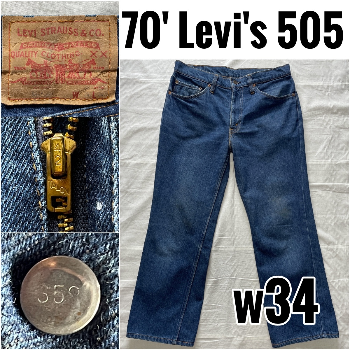 Yahoo!オークション - 70' 極東 Levi's 505-0217 w34 TALON42 Yahoo!オークション - 70' 極東 Levi's 505-0217 w34 TALON42