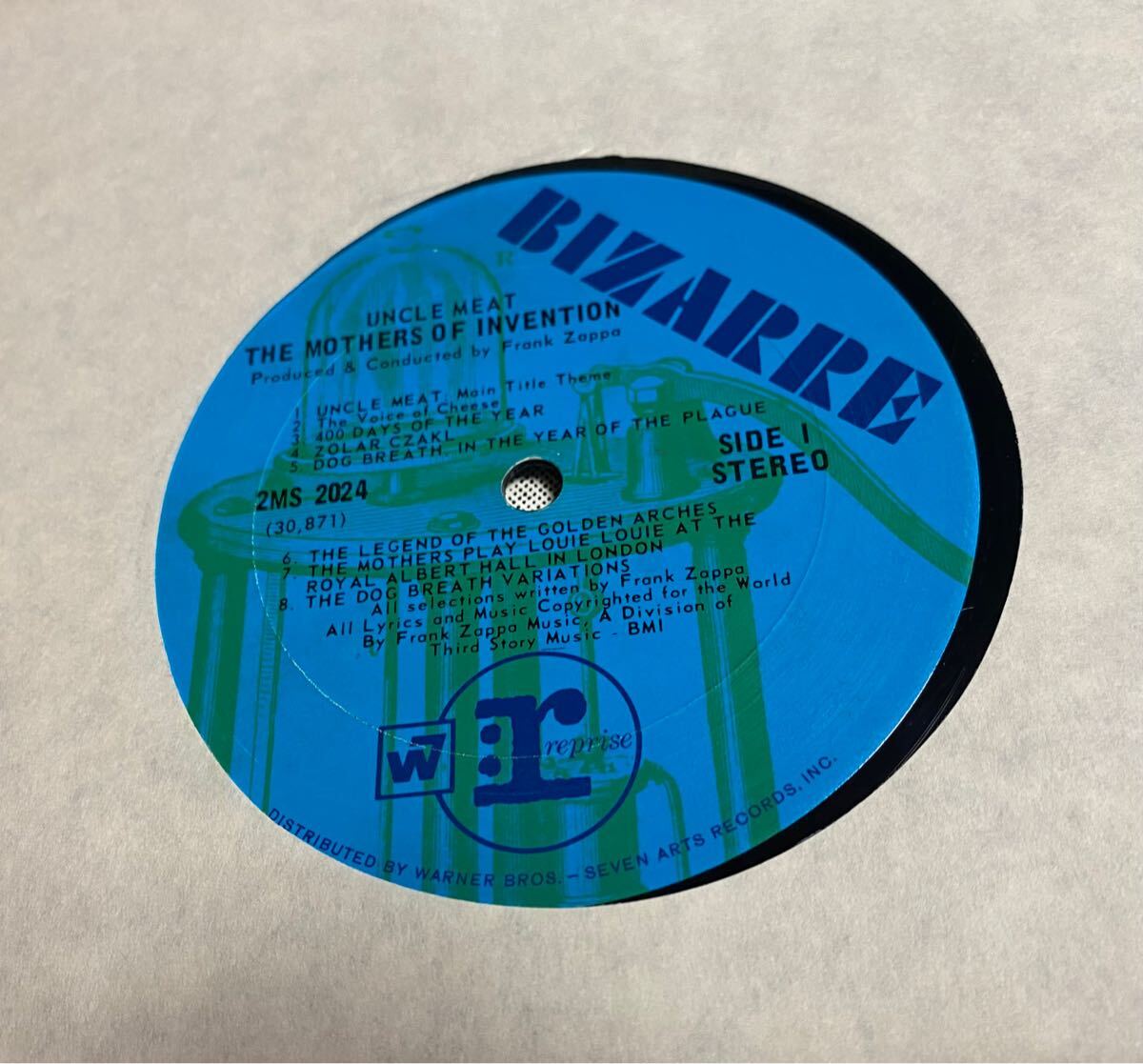 Frank Zappa,Mothers of Invention/Uncle Meat 2LP#US запись синий labe чай labe смешивание specification 