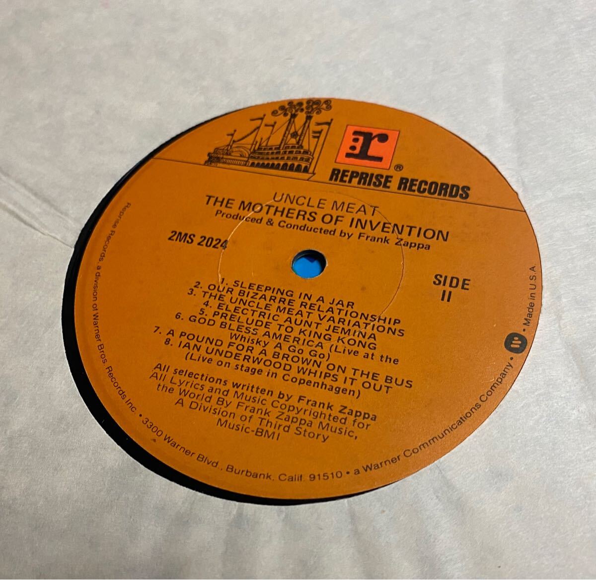Frank Zappa,Mothers of Invention/Uncle Meat 2LP#US запись синий labe чай labe смешивание specification 