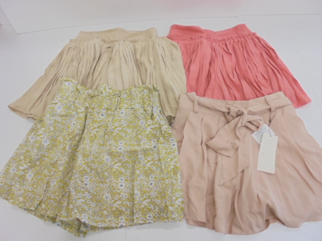 【KCM】SET-35-4s★新品★【アナザーブランチ】レディース　キュロット　4枚セット　サイズ F　激安・まとめ売り