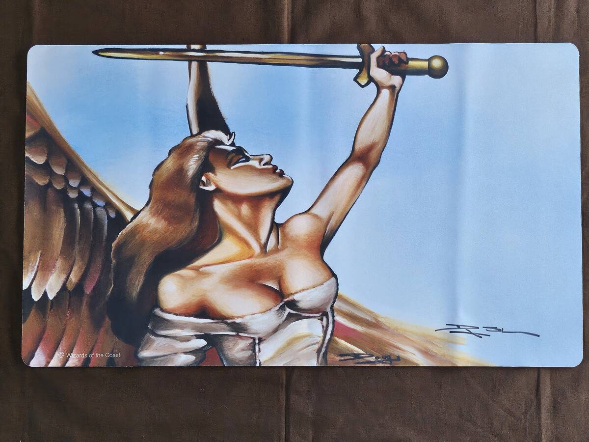 5100円 【即決】 MTG セラの天使 プレイマット サイン入り 5100円 【即決】 MTG セラの天使 プレイマット サイン入り