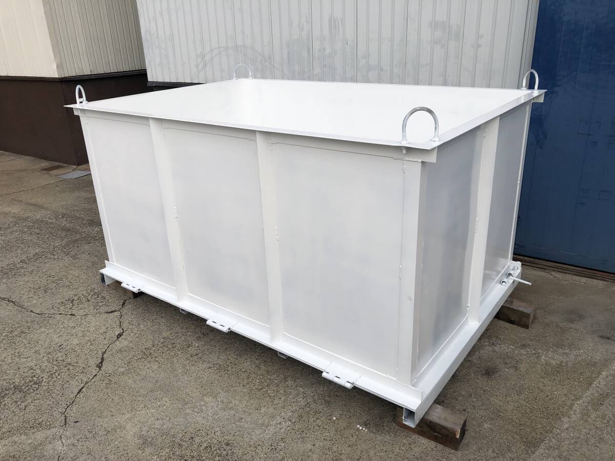 01【底開き式コンテナ】鉄箱 バッカン 2.0立方メートル○L1830 01【底開き式コンテナ】鉄箱 バッカン 2.0立方メートル○L1830