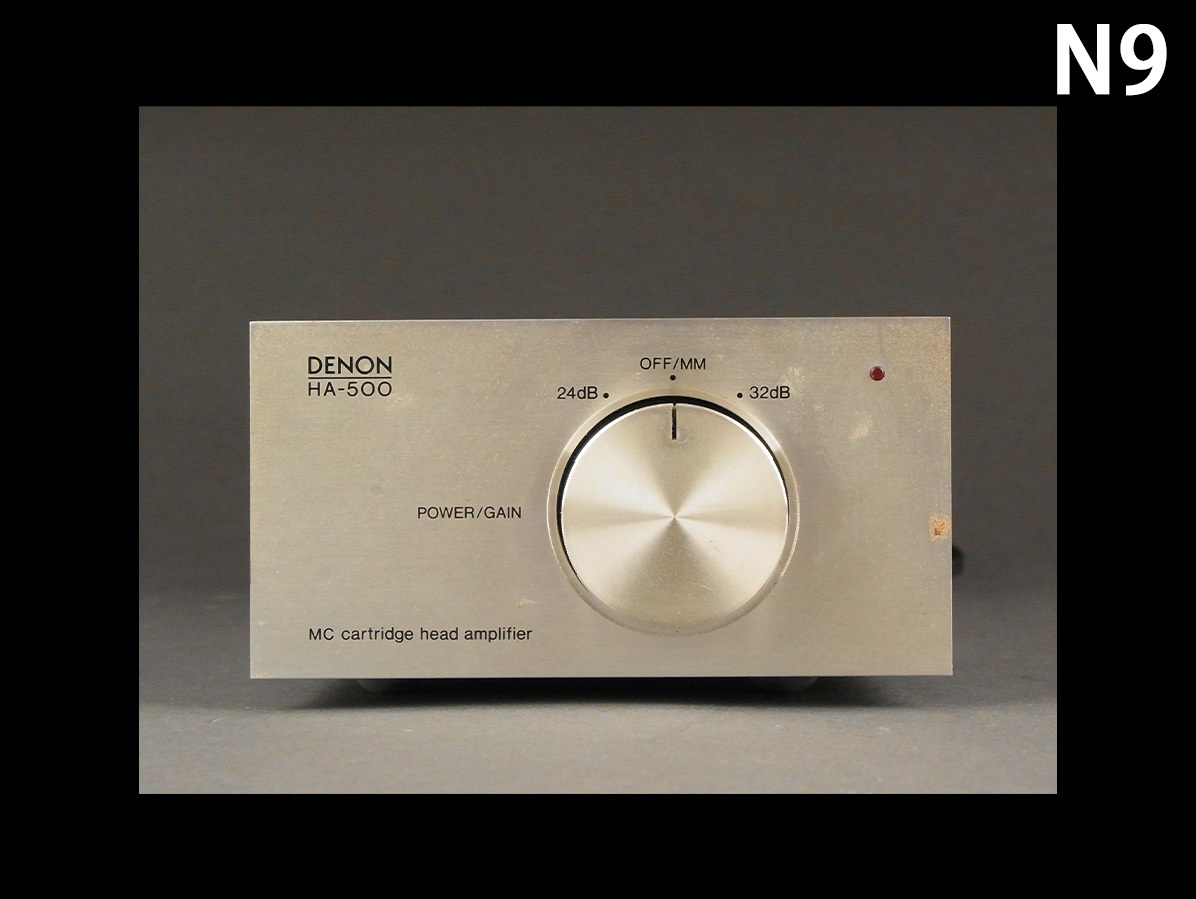 N9☆DENON HA-500 デノン MC型カートリッジ用ヘッドアンプ/中古品 可動品 同梱不可