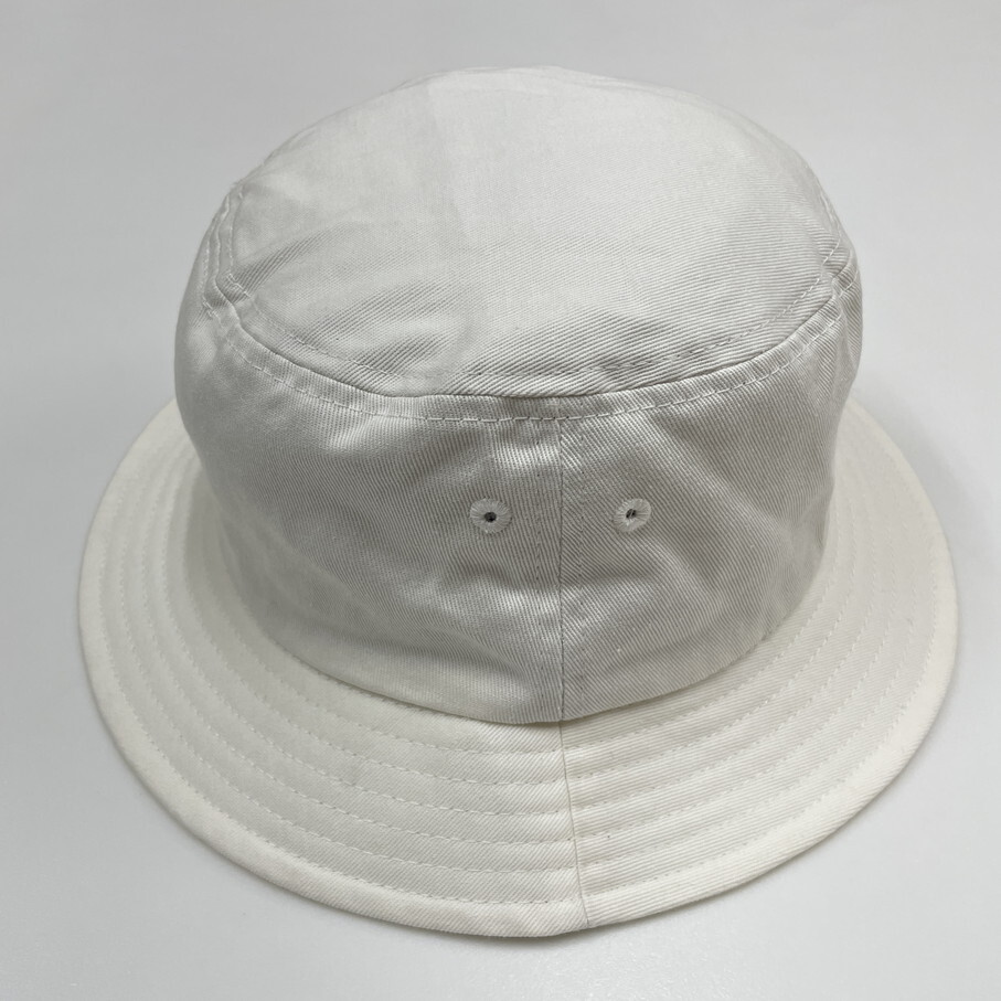 Dickies ホワイト バケットハット アウトドア キャンプ ゴルフ スポーツ 帽子 バイク レトロ ロゴワッペングレー生地コットン ディッキーズ_画像7