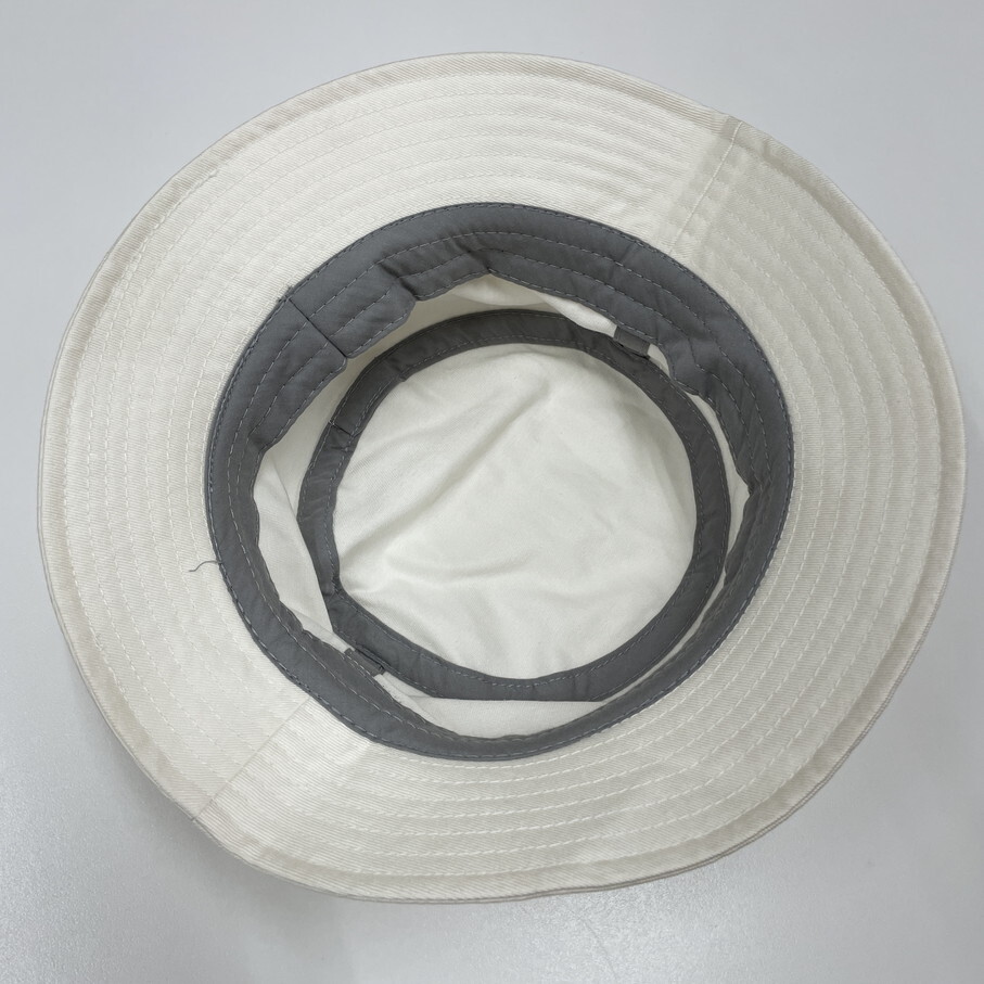 Dickies ホワイト バケットハット アウトドア キャンプ ゴルフ スポーツ 帽子 バイク レトロ ロゴワッペングレー生地コットン ディッキーズ_画像9